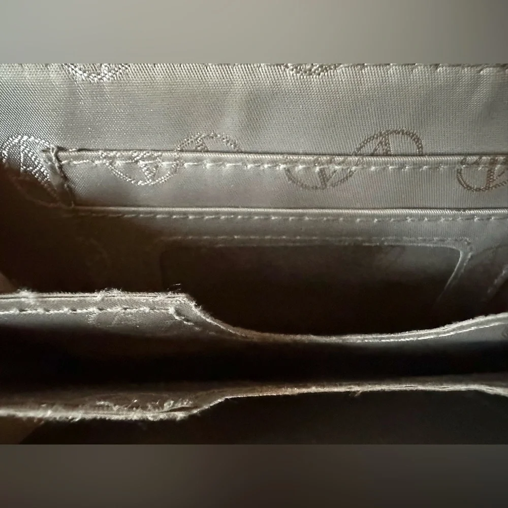 Adrienne Vittadini Studio Black Zip Around Wallet/Wristlet